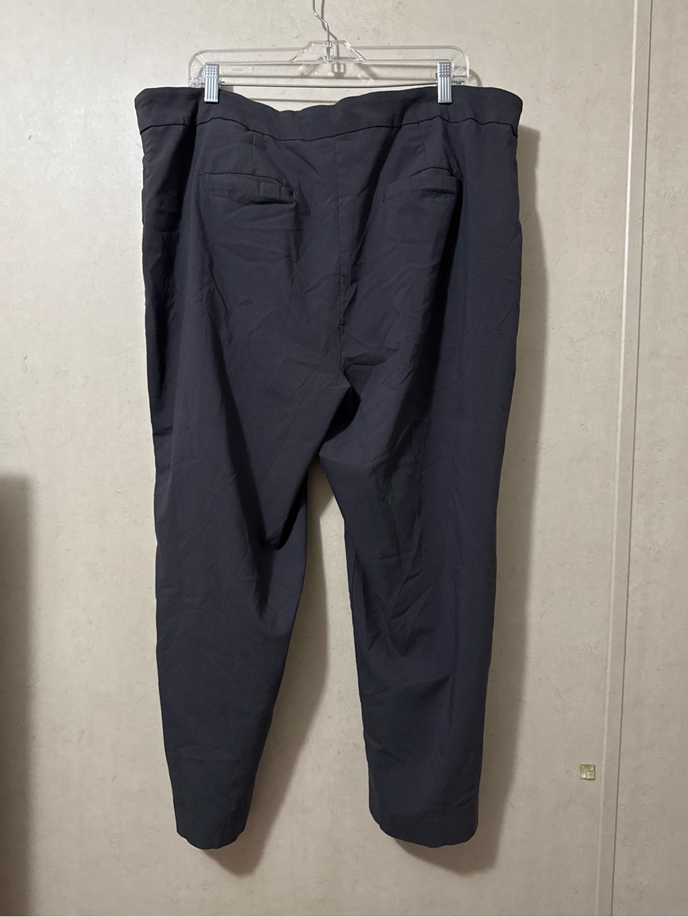 Valerie Stevens Charcoal Gray Pull-On Dress Pants 24W Plus Size Career Office